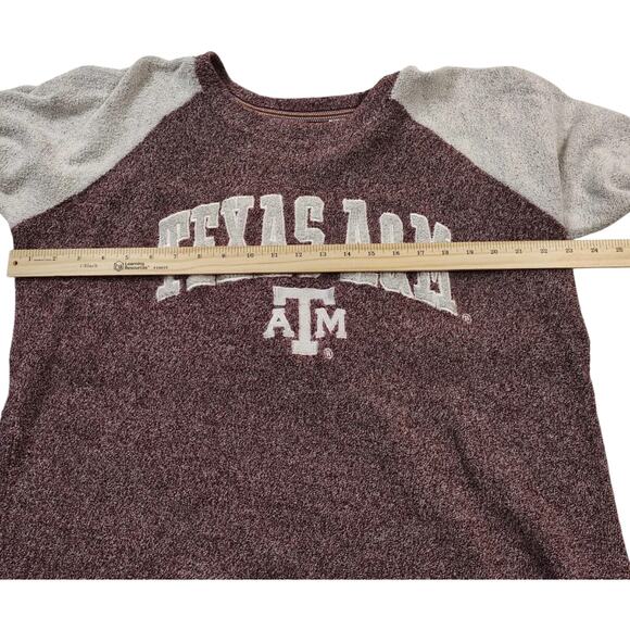 Three Square Women's Aggies Comfy French Terry Pullover Sweater Size L - Picture 6 of 7